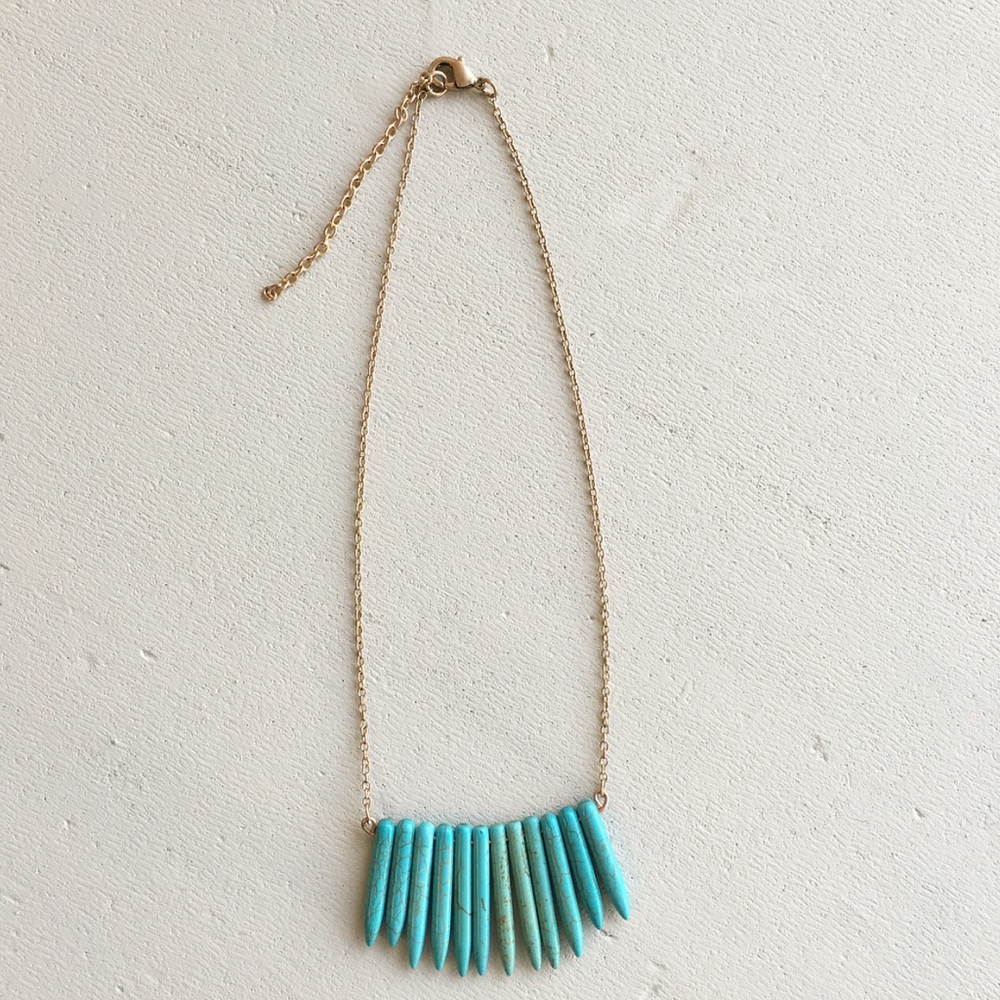 Turquoise handmade Bohemic necklace